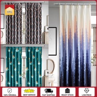 [Ready Stock] Semi-Blackout Hook Type Langsir Curtain for Home Langsir Pintu Door Curtain Tirai Tingkap