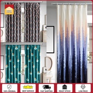 [Ready Stock] Semi-Blackout Hook Type Langsir Curtain for Home Langsir Pintu Door Curtain Tirai Ting