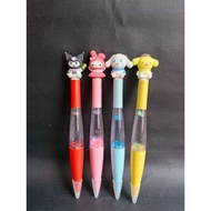 (4Pc) SANRIO Water Glitter Ink Pen Cute Character Glitter Water Pen/ Glitter Gel Pen/