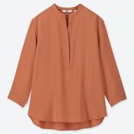 Uniqlo Rayon Stand Collar Blouse (+adm)