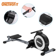 OneTwoFit Foldable Rowing Machine Spin Bike 16 Levels Of Adjustable Magnetic Resistance Indoor Home Gym OT267