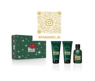 《包順豐櫃》Dsquared² Green Wood EDT Gift Set (香水 100ml + 沐浴露 100ml + 鬚後乳 100ml) 3件套裝 / Fragrance for Men 