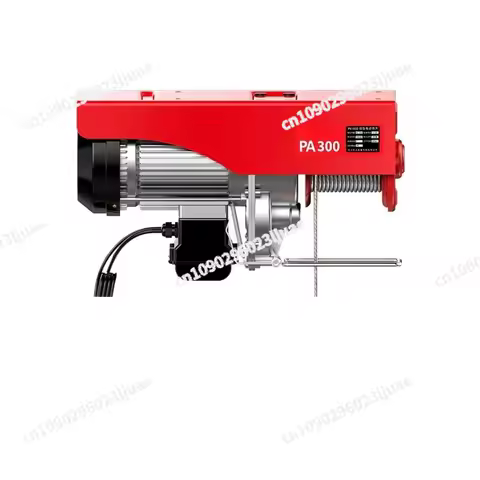 PA300 Household Miniature Electric Hoist Crane 220V/650W Portable Remote Control Jack With Wire Flat