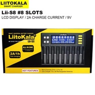 LiitoKala Lii-S8 Li-Ion 3.7V NiMH 1.2V Li-FePO4 3.2V IMR 3.8V Per 18650 26650 21700 26700 18350 1634