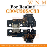 With IC USB Charging Port Dock Connector For Realme C30 C30S C33 Charger Port Board Repair Parts