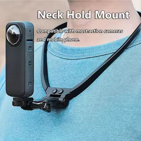 Neck Hold Mount For Insta360 X3 GoPro Hero 11 10 9 DJI Osmo Action Camera Anti-shake Lanyard Strap F