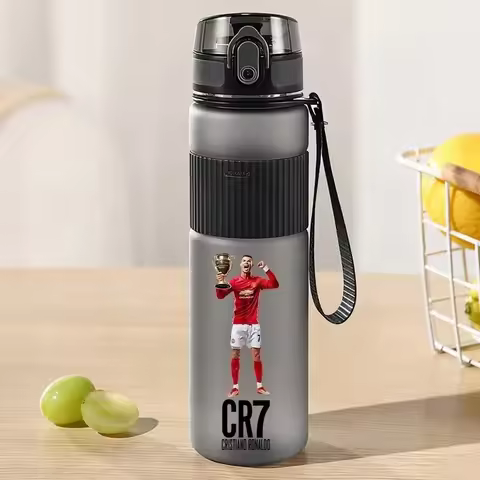550ml CR7 Sports Water Bottles Football Star Ronaldos Frosted Bottle Outdoor Travel Gym Fitness Jugs
