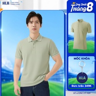 HLA Premium Men's Polo T-shirt Yellow Brown - Breathable Shirt, Comfortable Movement