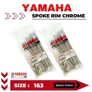 SPOKE CHROME Spoke Rim Lidi Rim YAMAHA RXZ Y125Z Y15 Y16 LC135 SRL110 SRL115 Y110SS Y100 Y110 SRE SR