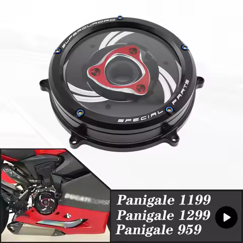 For Ducati Panigale 959 1199 1299 V2 Motorcycle Engine Clear Clutch Cover Panigale959 Panigale1199 P