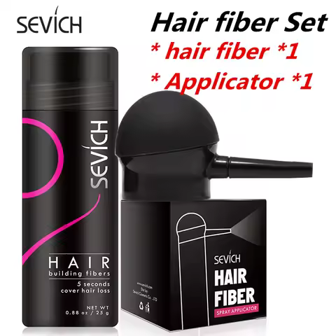 Keratin Hair Fiber Applicator Hair Building Fiber Spray Pump Styling Color Powder Extension Thinning