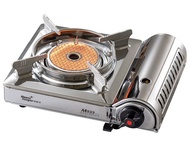 House Keeper 妙管家 M533 紅外線不鏽鋼瓦斯爐，陶瓷爐芯穩定加熱，防風爐架戶外適用，附硬盒方便攜帶 不銹鋼色 1個