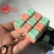 Macaron Color 9key Keyboard Toy Diy Button Keycap Sensory Fidget Keychain Decompression Toys Q6u6