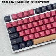 PBT Keycap Thai Cherry Red Samurai Double Combination Keycap Japanese Dye Sublimation Adapt To 61/63