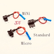 Fuse Holder Fuse Tap add on(Fuse box,car fuse motor Lori add circuit tap mini micro standard motor fuse)