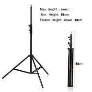 2.4M/7.8ft Heavy Duty Light stand Photography Studio Light Stand