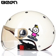 BEON หมวกกันน็อคมอเตอร์ไซด์ย้อนยุคผู้ชายผู้หญิงใส่ฤดูร้อน Helm Half Face มอเตอร์ไซด์ B103