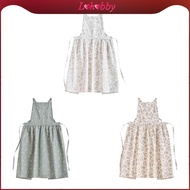 [Lohobby] Floral Apron Dress Painting Apron Lightweight Multifunctional Woodworking Apron