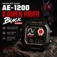 Custom Faceplate Casio AE1200 Royale - Modification Rider Black Style - 3D Print Precision