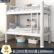 Student High Low Bed Upper Lower Bed Iron Frame Bed Iron Bed Dormitory Steel Frame Employee Iron Bed