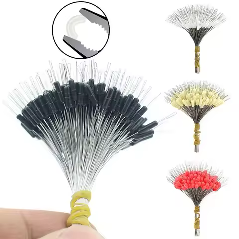 300pcs/Lot Silicone Space Bean Stopper Professional Fishing Float Anti-Strand Fishing Line Stopper F