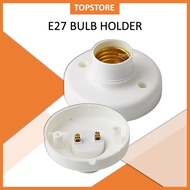 E27 Lamp Base Bulb Holder White Batten Lampu Pemegang tapak Mentol Batten bulb holder base Light bul