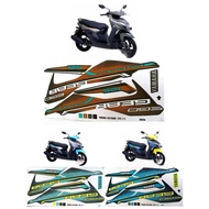 (STRIPE)(1)YAMAHA EGO GEAR BODY COVER STICKER STRIPE COVER SET EGO GEAR (1) GREEN CYAN BLUE