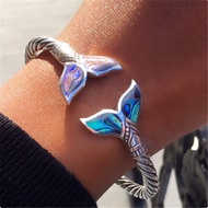 Metal bracelet with a siren tail B0001