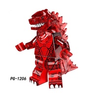 Godzilla Building Block Minifigures ของเล่นไดโนเสาร์ Monster Building Block ของเล่นสำหรับ Lego