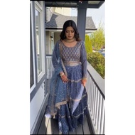 Georgette Heavy sequence work Gown