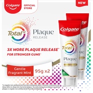 Colgate Total Plaque Release Gentle Fragrant Mint 95g [ Bundle of 2] Value deal (61033895-2)