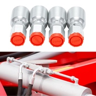 M14x1.5 to 1/4 Inch Hose I.D Crimp On Hydraulic Fitting Alloy Steel 55x33mm Adapter 6.4mm Inner Diam