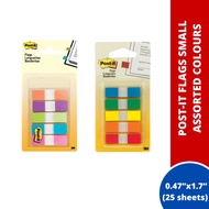 Post-it Flags | Colourful Rainbow/Pastel Flags | 0.47" x 1.7" | 25sheets/Dispenser x 5 colours