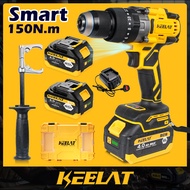 KEELAT KCD014S Professional Cordless Impact Drill Kit MT Drill Smart Drill 150NM Heavy Duty Hammer D