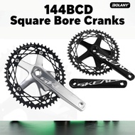 Bolany 144BCD Alloy Crankset Dead Fly Field Square Hole Tooth Plate 144BCD 48T 49T 165MM Crankset