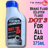 Enzoil Heavy Duty Brake Fluid Dot 3 - For All Car (Red) 375ml