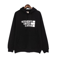 SG2 Men Pullovers Vetements Big Logo Limited Edition Hoodie Vetements Sweatshirts Tonal Embroidered 