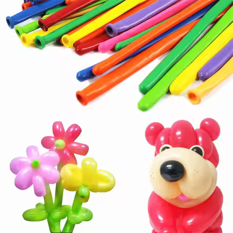 5pcs Long Balloons 260q Latex Long Balloon Magic Modeling Long Air Balls Green Long Balloons Birthda
