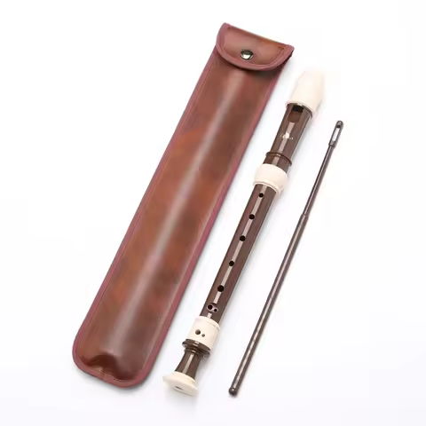 Recorder Baroque Treble Clarinet Eight-Hole Removable ABS Flute Adult Playing Woodwind Musical Instr