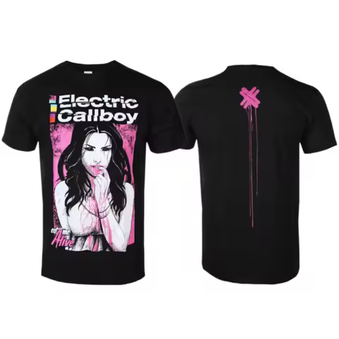 Electric Callboy - Eat Me Alive Art Pattern Electronicore Band T-shirt Casual Trend Style Cotton T-s