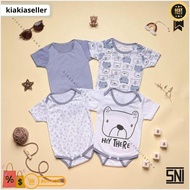 (Contents 4) Kliko Jumper Newborn Baby Package / Sni 0-6 Months Birth Gift Clothes 0-3 Newborn Baby 