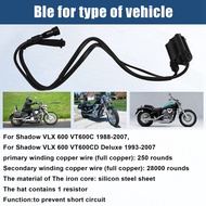 (QDGN) 1Set Motorcycle Ignition Coil & Spark Plug Cap for Shadow VLX 600 VT600 1988-2007