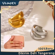 Double Dome Chunky Statement Ring Adjustable Dome Ring Geometric Polishing Ring