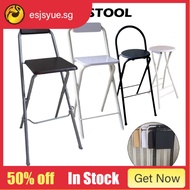 Bar Stool Foldable High Chair Iron Bar Chair Home Dining Chair