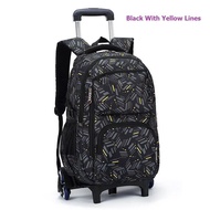 Large Capacity School Bag 6 Wheels Trolley Girl Boy Kids Primary School | Beg Roda Sekolah 6 Roda Sa