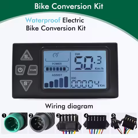 UART2 S861 Electric Bike LCD Display Meter Dashboard waterproof Intelligent Display Electric Bike UA
