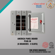 America Panel Board/Box 2 Pole PLUG-IN (2 4 6 8 10 12 14 Branches)