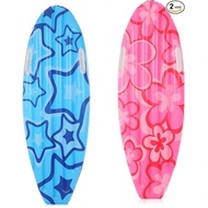 1/ 2 Pcs Inflatable Surf Body Board With Handles 43 X 15.7 Inch Body Board For Slip Slide Summer Swi