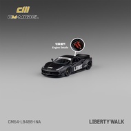 預訂 Pre-Order CM MODEL 1:64 LBWK FERRARI 488 Matte Black (Indonesia Exclusive) 印尼限定