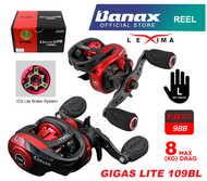 Banax Reel Gigas Lite 109BL 8kg Max Drag Baitcasting Fishing Reel